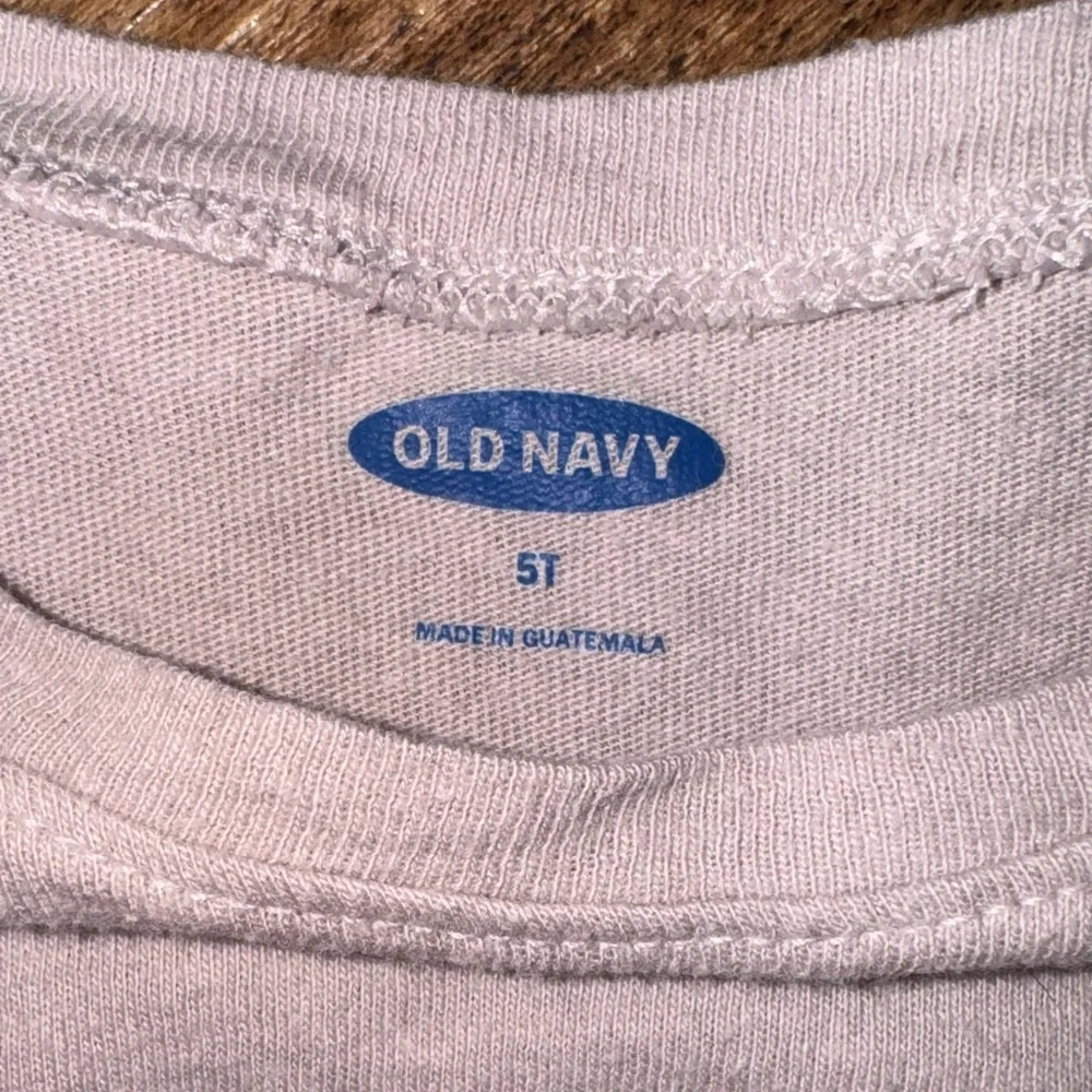Old Navy Pink and White Love Long Sleeve Tee